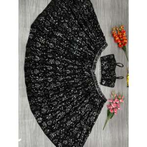 Hermosa ropa de fiesta bordada Lehenga Choli Otros accesorios étnicos - Product Image 3