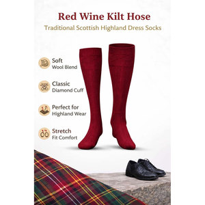 Top Selling Highland Scottish kilt Hose Blue Men Scotland Traditional Tartan Kilt <b>Socks</b> 2026 - Product Image 3