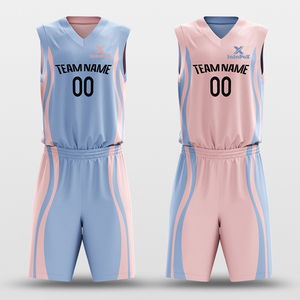 Diseña Tu Propio Uniforme de Baloncesto Reversible, Conjunto de Poliéster de Secado Rápido y Transpirable, Último Diseño a Precio de Mayoreo - Product Image 1