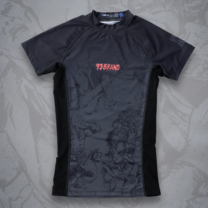 เสื้อคอมเพรสชั่นผู้ชาย โพลีเอสเตอร์/ไนลอน เป็นมิตรกับสิ่งแวดล้อม คอเต็ม แขนยาว ระบายอากาศได้ดี สำหรับออกกำลังกาย ฝึกซ้อม พิมพ์ลายแบบรีดร้อนตามสั่ง - Product Image 2