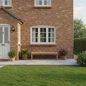 Banco de Jardín Rectangular de Madera de Teca Indonesia, Elegante, Tradicional, de Lujo, Duradero, Resistente al Agua, para Villa, Casa de Campo, Terraza, Espacios Públicos - Product Image 6