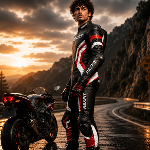 Traje de Motociclismo de Invierno con Impresión Personalizada, Armadura CE Protectora, Ropa de Motocross, % Poliéster, REXFIT Sports - Product Image 4