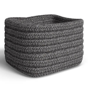 Handcrafted Wool and <b>Felt</b> Decorative <b>Storage</b> <b>Basket</b> Soft Organizer - Product Image 3