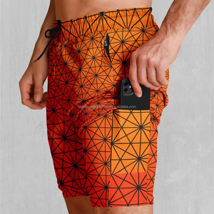 Shorts d'été pour hommes avec impression par sublimation, fournisseur direct d'usine, design OEM, shorts d'été pour hommes par sublimation - Product Image 2