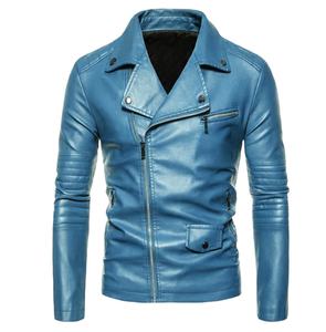 Chaqueta de Hombre de Alta Calidad al por Mayor, Personalizada, de Cuero PU Transpirable, Ecológica, Resistente al Viento, Estilo Casual de Negocios, con Logotipo Personalizado - Product Image 2