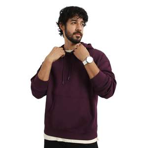 Sudaderas con Capucha Blancas de Moda para Hombre, Otoño-Invierno, Manga Larga, Corte Holgado, Estilo Casual, Color Sólido, Forro Polar - Product Image 5