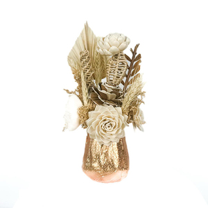Bouquet de fleurs séchées personnalisé, éco-responsable et fait main, pour la décoration de Noël à la maison, à prix avantageux, provenant d'un fournisseur d'origine indienne. - Product Image 1