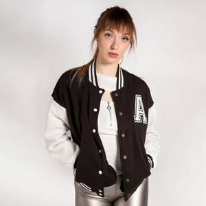 High Quality Women's Satin Bomber Varsity <b>Jacket</b> Cotton Filling Breathable Reversible Waterproof Autumn Baseball Varsity <b>Jackets</b> - Product Image 4