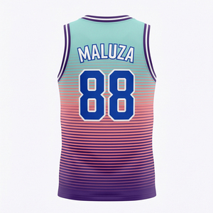 เสื้อบาสเก็ตบอลตาข่ายโพลีเอสเตอร์คุณภาพสูง แบบสั่งทำพิเศษ ระบายอากาศได้ดี แห้งเร็ว ซับเหงื่อ ไม่มีแขนเสื้อ ชุดกีฬา - Product Image 2