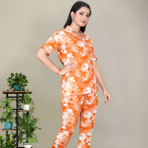 Ensemble coordonné imprimé écologique pour femme, extensible dans les quatre sens, col rond, deux pièces, respirant, décontracté, pour l'extérieur, grandes tailles - Product Image 1