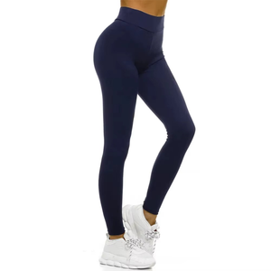 Leggings de yoga en coton biologique personnalisés avec logo, élastiques et chauds pour l'hiver, pour femmes - Product Image 4