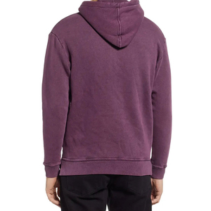 Sweat à capuche pour homme en polyester tissé uni, style urbain décontracté, épais, chaud, printemps, écologique, séchage rapide, respirant, coupe ample - Product Image 6