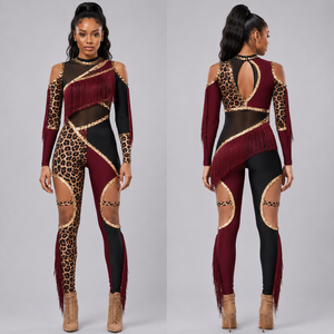 Tenue de majorette All Star compétitive, ensemble de performance de danse noir de luxe personnalisé, vêtements de team avec strass scintillants, <span class=keywords><strong>boutique</strong></span> - Product Image 4