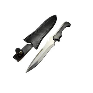 Couteau de combat à pointe de lance en acier inoxydable, lame droite de 0,6 mm d'épaisseur, lame de qualité industrielle, manche en acier au carbone, OEM, garantie 3 ans - Product Image 3