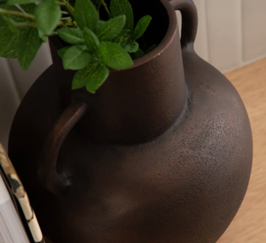 Antique Classic Metal Flower <b>Vase</b> Vintage Rustic Amphora Urn <b>Decorative</b> <b>Vase</b> with Handles for Home Hotel Wedding Table Deco - Product Image 3