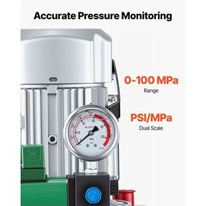 Pompa Idraulica Elettrica a Singolo Effetto da 750W 10.000 PSI 120V con Valvola Solenoide e Pedale - Unità di Potenza Idraulica - Product Image 5