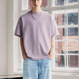 T-shirt Homme Oversize en Gros, Coton Lourd 100%, Épaules Tombantes, Luxe, Personnalisable, Vierge, Tissé, Respirant, Streetwear - Product Image 5