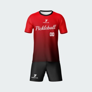 Uniforme de Pickleball para Hombre, Último Diseño, Logotipo Personalizado, Nombre y Número del Equipo Personalizados, Corte Atlético, Ropa de Verano, 100% Poliéster - Product Image 2
