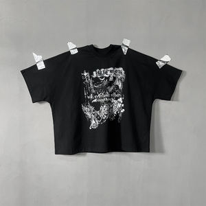 Camiseta Unisex 2026, Corte Cuadrado, 100% Algodón, Alta Calidad, Talla Grande, Estilo Hip-Hop - Product Image 2