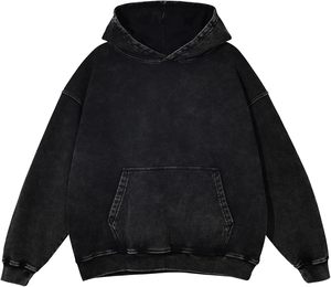 Sudadera con Capucha Extra Grande para Hombre, Color Gris, con Bolsillo, de Algodón French Terry, Corte Regular, Estilo Casual Otoñal - Product Image 2