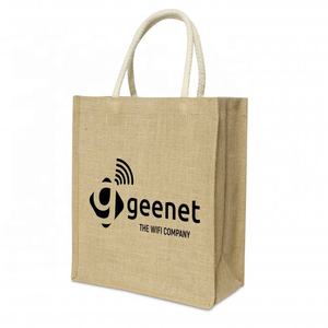 Grand sac fourre-tout en jute fait à la main 100% tissu de jute naturel Sacs à provisions en jute fonctionnels et écologiques à la mode - Product Image 6