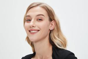 Pendientes de Estrella con Diamante Cultivado en Laboratorio, Oro Sólido de 14K, Diseño Redondo, para Hélice de Cartílago, Joyería Minimalista Brillante y Única - Product Image 4