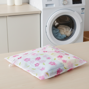 ถุงซักผ้าตาข่ายขนาดใหญ่ 60x60 ซม. พร้อมซิป ถุงตาข่ายโพลีเอสเตอร์สำหรับปกป้องเสื้อผ้า บริการ OEM - Product Image 6