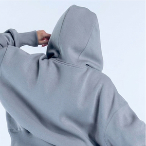 New Arrival Graphite 100% Cotton Women's Hoodie Ribbed Cuff & Hem Women's Hoodie High GSM Draw String Hoodies For Women's - Product Image 4