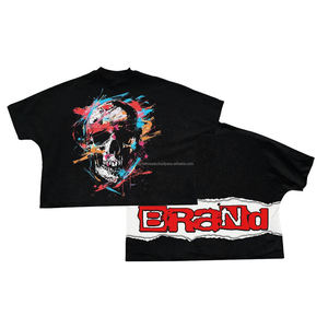 Camiseta de Verano para Hombre, Bordada con Pedrería, Corte Holgado, Informal, Antiarrugas, Talla Grande, Estilo Urbano, Transpirable - Product Image 4