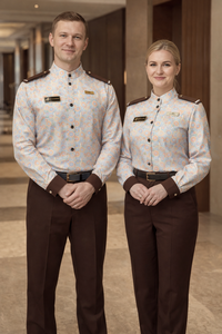 Chaquetas de Chef Profesionales Unisex Vesbhusha, 100% Poliéster, Estampado Digital, Manga Larga, Corte Regular, para Uso en Restaurantes y Bares - Product Image 2