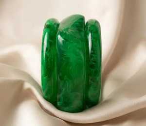 กำไลเรซิ่นทำมือรักษ์โลก ลายวงกลม สีชมพู ขาว เหลือง สีสันสดใส เครื่องประดับแฟชั่นสำหรับผู้หญิง ใช้ในงานคริสต์มาส ขายปลีก - Product Image 5
