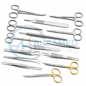 Kit de Suture pour Chirurgie Mineure de 15 Pièces Premium, Instruments Chirurgicaux en Acier Inoxydable, Pratique Générale, Certifié CE - Product Image 2