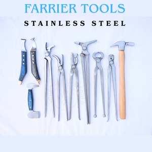 Kit profesional de herramientas para herrador: separador de pezuñas, martillo para clavos, extractor de clavos, clincher de cocodrilo, herramienta para despegar pezuñas - Product Image 6