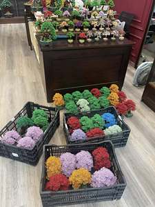 งานศิลปะต้นบอนไซไม้เมเปิ้ลอะลูมิเนียมทำมือ สำหรับตกแต่งบ้าน สำนักงาน ของขวัญองค์กร ของตกแต่งปีใหม่จีนและคริสต์มาส - Product Image 4