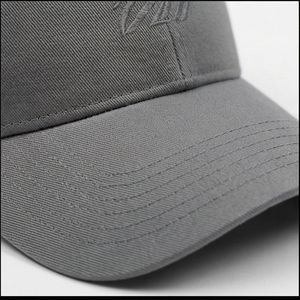 Gorra de Béisbol Gris con Logotipo Cursivo, Deportiva, para Mujer, Transpirable, Unisex, Ajustable, Premium, Superior A1 - Product Image 4