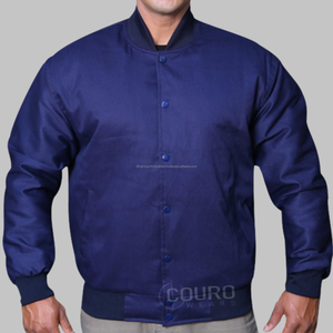 Chaqueta de invierno personalizada de sarga de algodón de manga larga con botones para hombre, chaqueta con cremallera para hombre de manga larga - Product Image 5