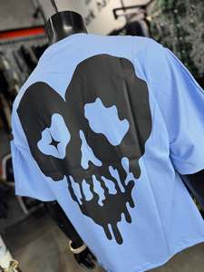 Camiseta Gráfica Personalizada de Manga Corta Lisa para Hombre, Estilo Holgado, Impresión DTG, Camisetas con Diseños Emocionales al por Mayor - Product Image 3