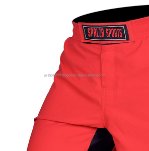 Meilleure vente Short de combat en maille avec logo personnalisé en polyester respirant pour hommes Short en maille personnalisé double couche d'entrejambe de 5 pouces avec poches - Product Image 5