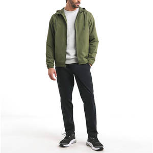 Veste coupe-vent d'hiver en coton à capuche personnalisée OEM pour hommes, avec logo frontal, imperméable, respirante, nouveau design - Product Image 1