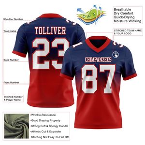 Jersey de Fútbol Americano OEM ODM, Ropa Deportiva Personalizada para Equipos, Impresión por Sublimación, Tela de Poliéster de Secado Rápido, Proveedor y Fabricante - Product Image 4