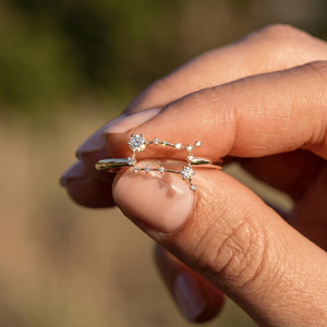 Bague Diamant Gemini, Bijou Astrologique Personnalisé, Cadeau pour les Anniversaires de Mai et de Juin, Énergie des Jumeaux, Tendance Mode 2026 - Product Image 3