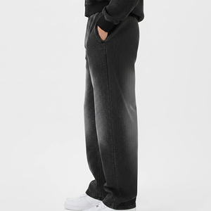 Custom Made 100% Cotton Canvas Heavyweight Casual <b>Jogger</b> Sweatpants Men Custom Logo Solid Color Sun fade Washed Hip Hop <b>Baggy</b> - Product Image 5