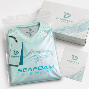 OEM Custom Angler Fishing Jersey Long Sleeve <b>Holographic</b> Sublimated UPF 50+ Quick-Dry Performance Shirt - Product Image 4