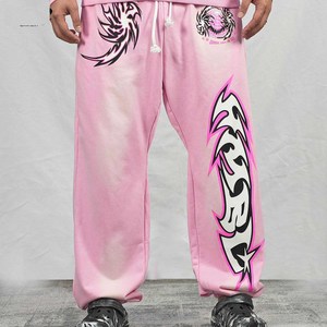 ชุดเซ็ตแทรคสูทแบบสวมหัวมีฮู้ด ระบายอากาศได้ดี พิมพ์ลายดิจิทัล ปักลายดีไซน์เนอร์ ผ้าฝ้าย 100% สำหรับฤดูหนาว สไตล์ลำลอง - Product Image 5