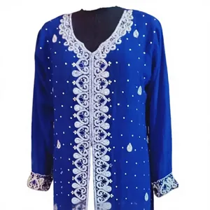 Chandni Export House Beautiful Luxury Hand Embellished <b>Sequin</b> Beads Floor Length Full Sleeves Modest Islamic Women <b>Dress</b> Nylon - Product Image 4