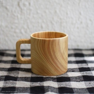 Tasse en bois faite à la main, tasse à café en bois massif naturel, style rustique, écologique, réutilisable, pour un usage quotidien, cuisine, salle à manger - Product Image 3