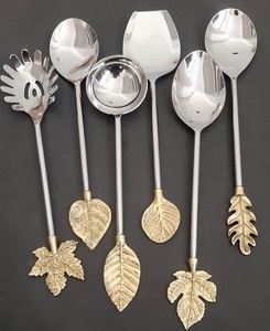 Juego de Cubiertos de Acero Inoxidable con Baño de Oro para Restaurante, Marca Unicorn Handicrafts, de Primera Calidad, Cuchara, Tenedor y Cuchillo, para Comedor de Lujo - Product Image 4