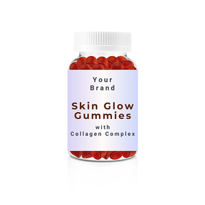Bulk Supply Premium Quality Healthcare Supplements Anti-Wrinkle Skin Glow Collagen Complex <b>Gummy</b> <b>Candy</b> with Peach Flavor USA - Product Image 1