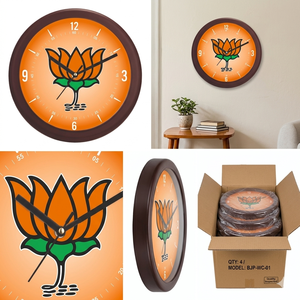 Horloge murale en plastique personnalisée avec impression numérique pour usage professionnel et de campagne - Product Image 2