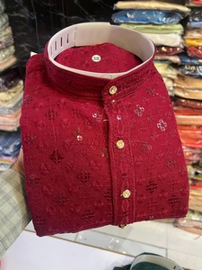 Premium Quality Maruti Fashion <b>Men's</b> Traditional Indian Ethnic Festive And Wedding Wear Rayon Embroidered <b>Kurta</b> Pyjama Set - Product Image 4